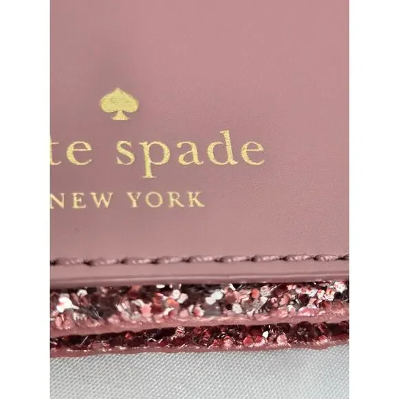 Kate Spade EUC Passport Billfold wallet credit card Dusty pink peony - Picture 6 of 11